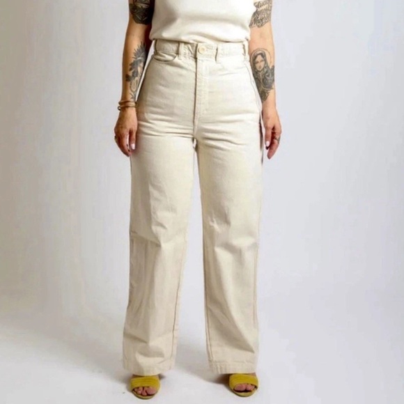 Gravel & Gold Pants - Gravel & Gold Placer Pant in Natural Size 16 100% Cotton